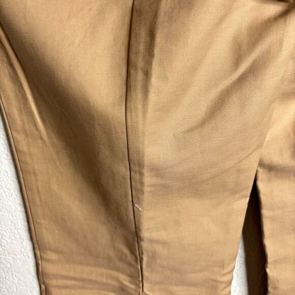 Ann Taylor Devine Flat Front Straight Slim Flare Leg Dress Khaki Pants 10T - Picture 5 of 11